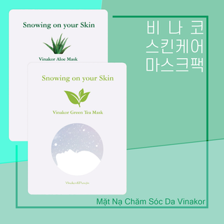 Mặt Nạ Chăm Sóc Da Vinakor greentea Mask korea vinakor green tea mask pack