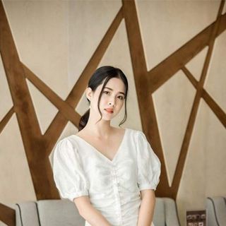Đầm rút nhún cọt eo sau/ thời trang trá sỉ giá bán buôn