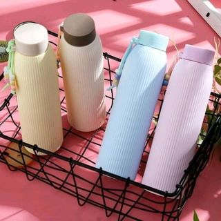 Bình Thủy Tinh giữ nhiệt vỏ silicon 450ml