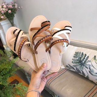 Dép sandal đế đúc mặt pháp khắc laze