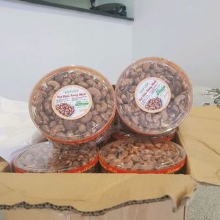 HẠT ĐIỀU RANG MUỐI VỎ LUA SAM SAM hộp 500 gram