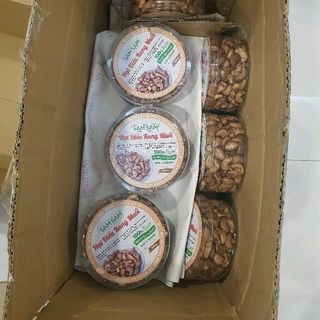 HẠT ĐIỀU RANG MUỐI VỎ LUA SAM SAM hộp 500 gram