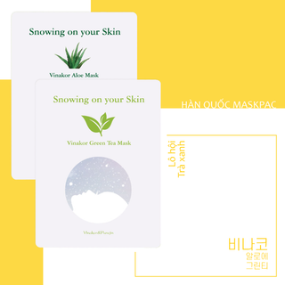 Mặt Nạ Chăm Sóc Da Vinakor Aloe Mask korea vinakor aloe mask pack