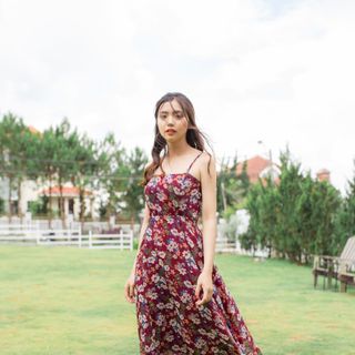 Đầm Maxi Hoa Hàng Thiết Kế MX004
