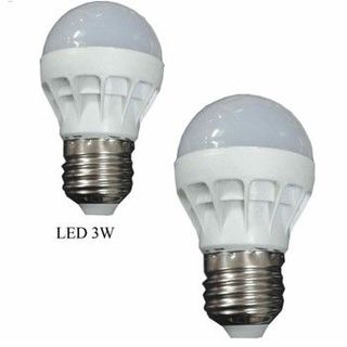 Bóng Led nấm 3W vỏ nhựa Trắng vàng giá sỉ