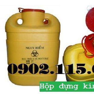 Hộp hủy kim tiêm hộp đựng vật sắc nhọn hộp đựng rác trong phòng phẫu thuật hộp đựng rác trong phòng xét nghiệm