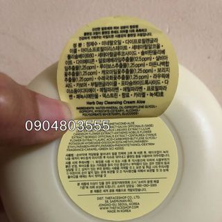 Kem tẩy trang The FaceShop Herb Day Cleansing Cream 150ml