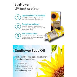 KEM CHỐNG NẮNG HOA HƯỚNG DƯƠNG SUNFLOWER SUN BLOCK CREAM LEAF