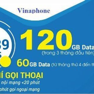Siêu Sim 4G Vinaphone - Gói VD89P 4G/Ngày
