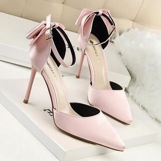 Giày cao gót đính nơ hậu	- CG688