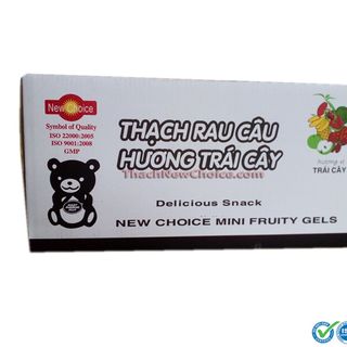 Thạch rau câu New Choice hũ con gấu đỏ 750g