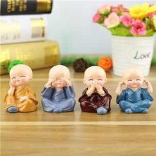 Tượng Chú Tiểu 4 Tứ Không Bộ 4 chú