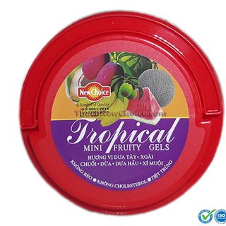 Thạch rau câu New Choice Hương vị trái cây nhiệt đới - Hũ 1kg