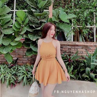 JUMP CỔ YẾM XOẮN EO