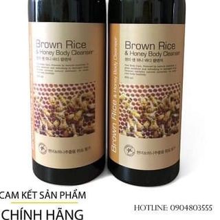 Sữa tắm Hyssop Brown Rice Honey Body Cleanser 800ml