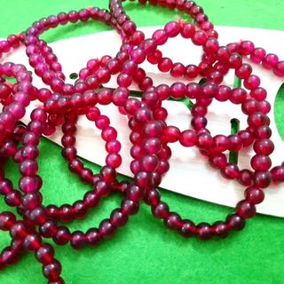 chuỗi đeo tay phong thủy 6li màu đỏ