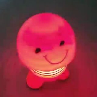 Emoji thú nhún lò xo có led