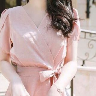đầm xòe cọt nơ eo thời trang giá sỉ giá bán buôn