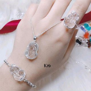 Dây chuyền bọc bạc tỳ hưu chiêu tài lộc công danh