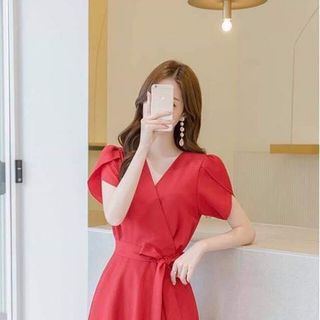 đầm xòe cọt nơ eo thời trang giá sỉ giá bán buôn
