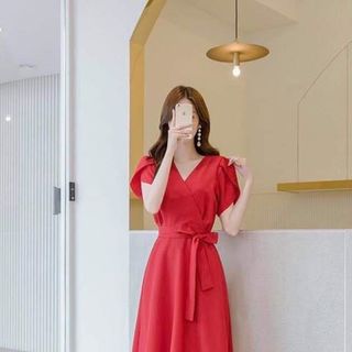 đầm xòe cọt nơ eo thời trang giá sỉ giá bán buôn