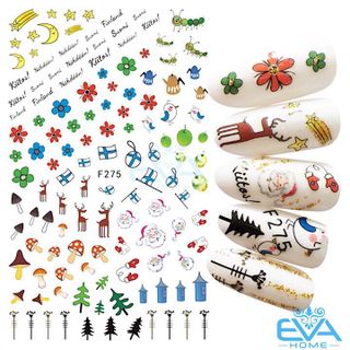 Miếng Dán Móng Tay 3D Nail Sticker Tráng Trí Noel Giáng Sinh F275 giá sỉ