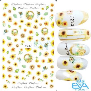 Miếng Dán Móng Tay 3D Nail Sticker Tráng Trí Hoạ Tiết Bông Hoa F223 giá sỉ