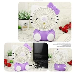 Quạt Mini Để Bàn Pin Sạc Hình Thú