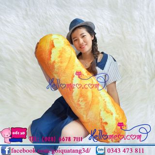 Gối Ôm 3D Bánh Mỳ Cho Bé Size Nhỏ