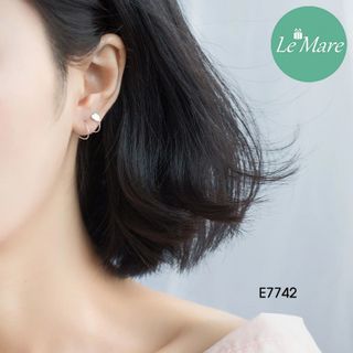 Khuyên tai tim xoắn E7742