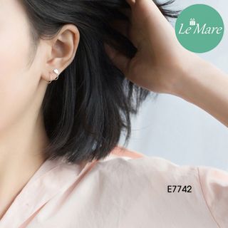 Khuyên tai tim xoắn E7742