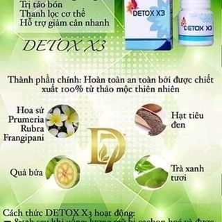 Detox X3 thanh lọc cơ thể