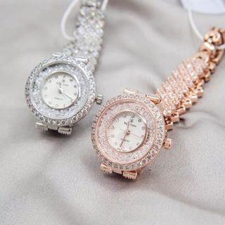Đồng hồ nữ thời trang Royal Crown 2606 mặt đá mịn xoay siêu đẹp giá sỉ