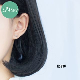 Khuyên tai vòng cung lá E3239
