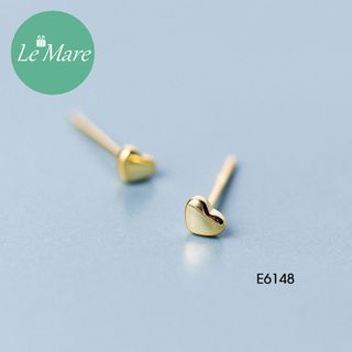Khuyên tai bạc Golden love E6148