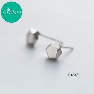 Khuyên tai Polygonal Brushed E1343