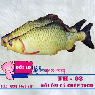 Gối Ôm 3D Cá Chép Cho Bé Các Loại Size Nhỏ