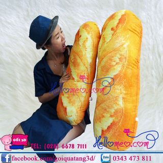 Gối Ôm 3D Bánh Mỳ Cho Bé Size Trung