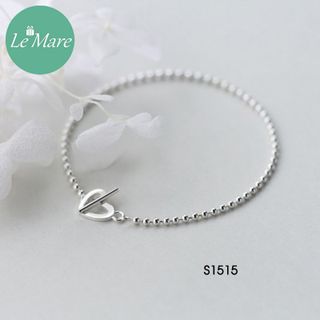 Lắc tay bi đốt khóa tim S1515
