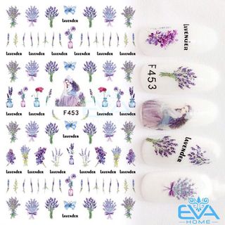 Miếng Dán Móng Tay 3D Nail Sticker Tráng Trí Hoạ Tiết Bông Hoa F453 giá sỉ