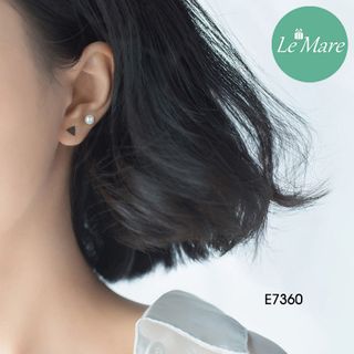Khuyên tai Đa giác hình học E7360 bạc