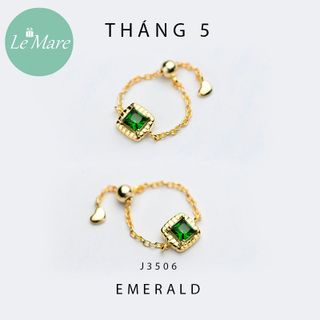 Nhẫn Gold Square Tháng 5 J3506