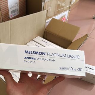 Nước uống nhau thai ngựa Melsmon Platinum Liquid Hộp 30 ống x 10ml