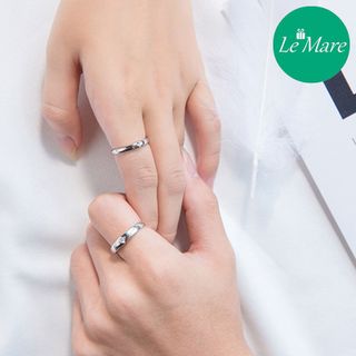 Nhẫn đôi đính đá I Love You J3291 nữ