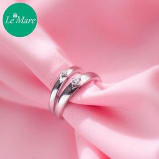 Nhẫn đôi đính đá I Love You J3291 nữ