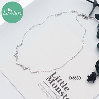 Dây chuyền choker bạc ZigZag D3630