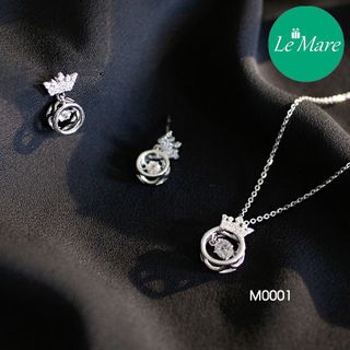 Khuyên tai Vương miện đính đá M0001