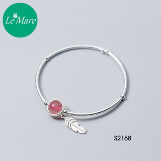 Vòng tay mix đá charm lá thả S2168