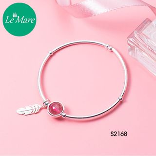 Vòng tay mix đá charm lá thả S2168