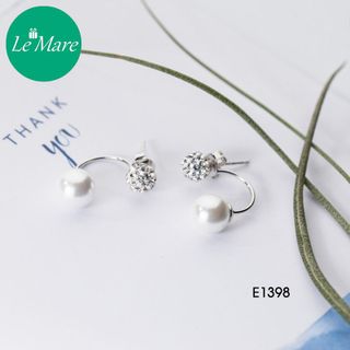 Khuyên tai Ngọc trai uốn thả E1398